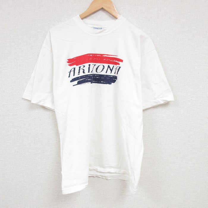XL★古着 All Sport 半袖 ビンテージ Tシャツ メンズ 00年代 00s アリゾナ 大きいサイズ コットン クルーネック 白 ホワイト 24aug05 中古