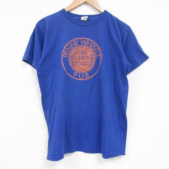 80s 半袖Tシャツ PENNY WHISTLE ネイビー M | 古着