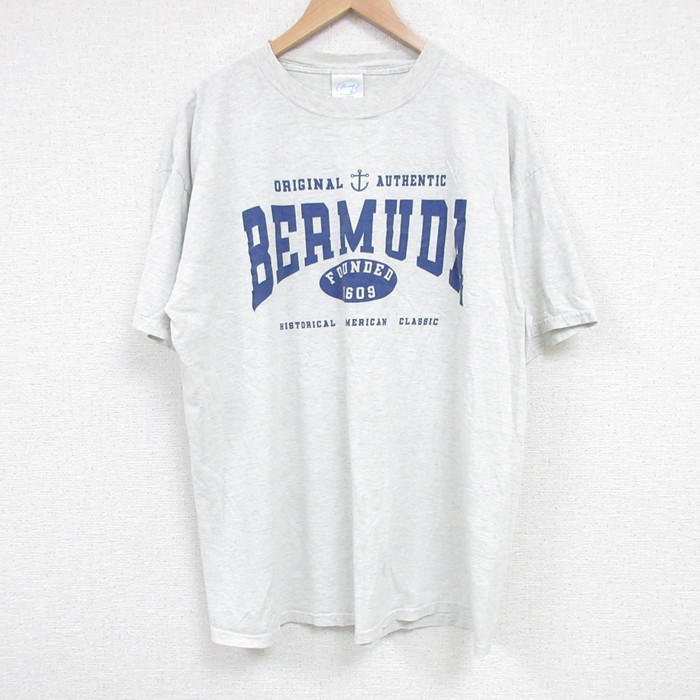00s 半袖Tシャツ BERMUDA グレー XL | 古着