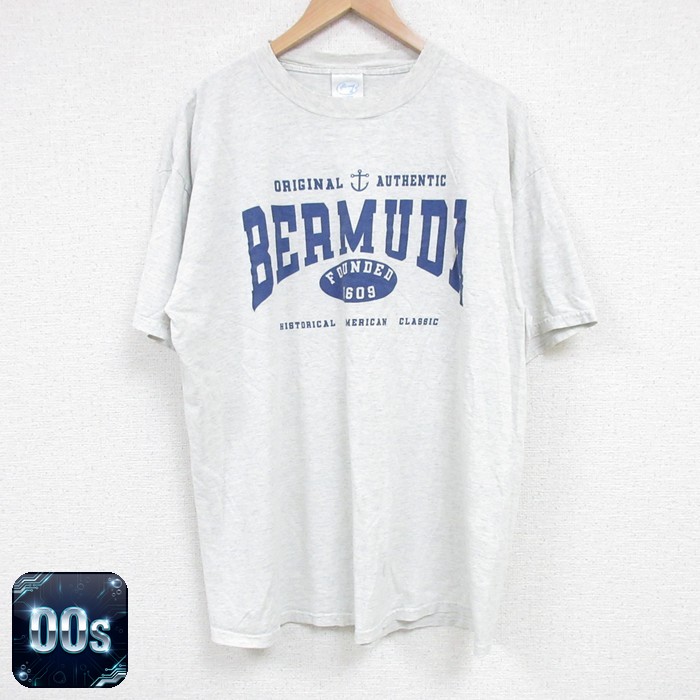 00s 半袖Tシャツ BERMUDA グレー XL | 古着