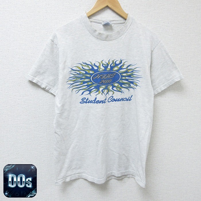 ヘインズ 00s 半袖Tシャツ HJHS グレー霜降り M | 古着