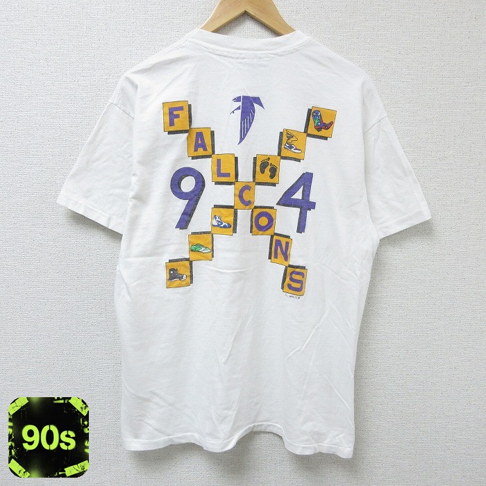 ヘインズ 90s 半袖Tシャツ ファルコンズ ホワイト L | 古着
