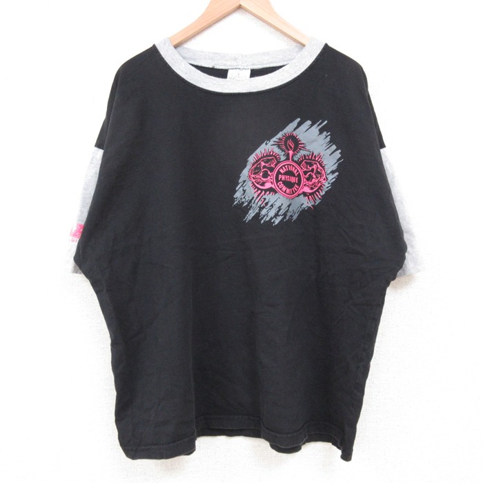 90s 半袖Tシャツ 筋肉 ブラック XL | 古着