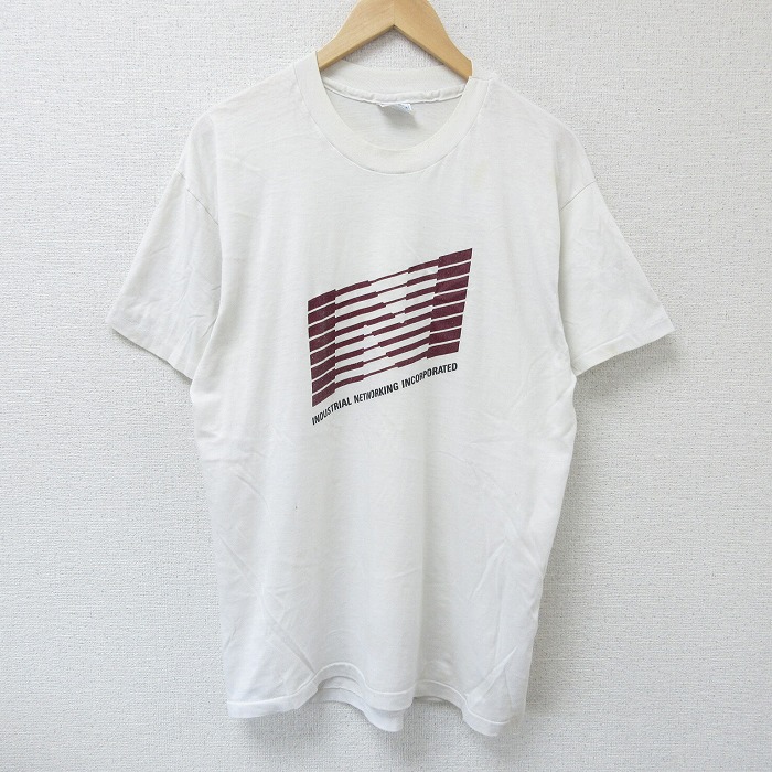 L★古着 ヘインズ Hanes 半袖 ビンテージ Tシャツ メンズ 80年代 80s N クルーネック USA製 白 ホワイト 25jun07 中古