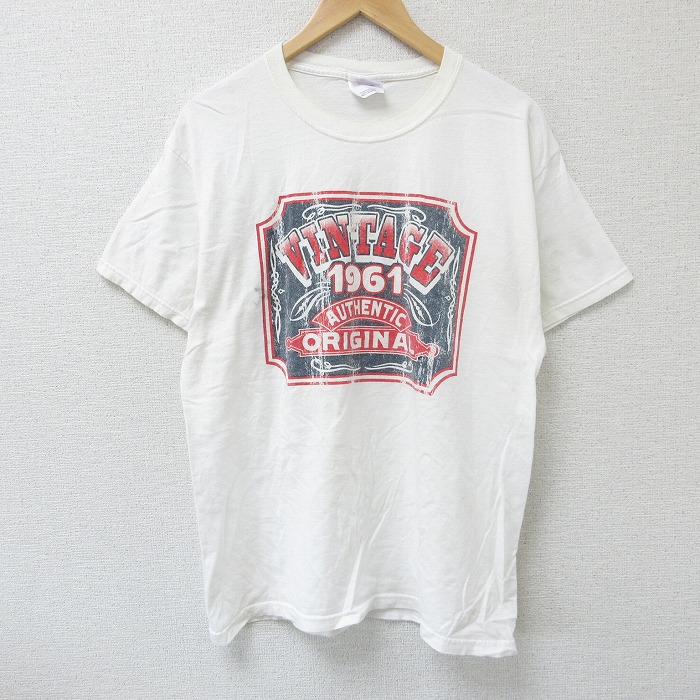 【20%OFF】L★古着 ヘインズ Hanes 半袖 ビンテージ Tシャツ メンズ 00年代 00s VINTAGE コットン クルーネック 白 ホワイト 25jun07 中古