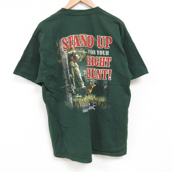 ハンター 00s 半袖Tシャツ グリーン L | 古着