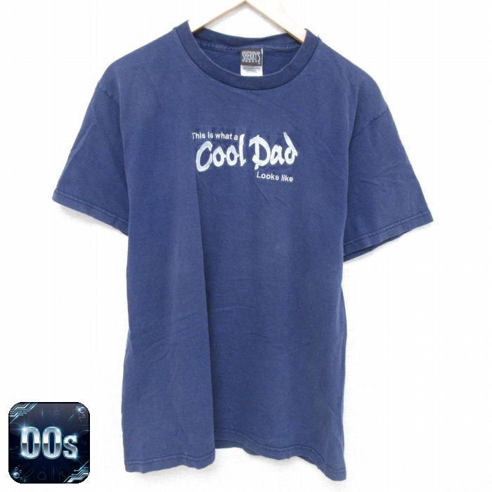 00s 半袖Tシャツ cool ネイビー L | 古着