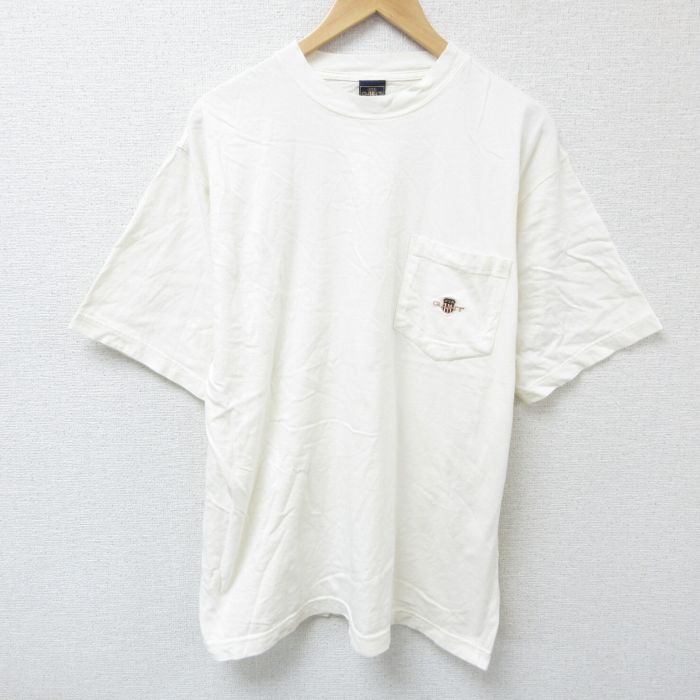 GANT 00s 半袖Tシャツ 胸ポケット付き ホワイト XL | 古着