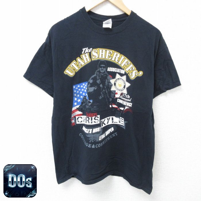 【50%OFF】00s 半袖Tシャツ 兵士 ブラック L | 古着