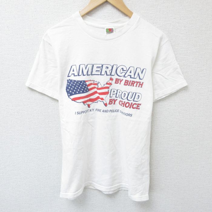 M★古着 フルーツオブザルーム 半袖 ビンテージ Tシャツ メンズ 00年代 00s アメリカン コットン クルーネック 白 ホワイト 25jun10 中古