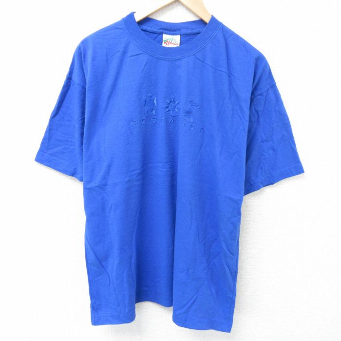 00s 半袖Tシャツ コスタリカ ブルー XL | 古着