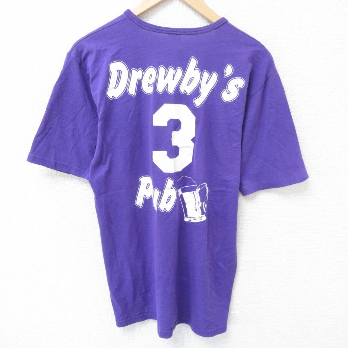 【50%OFF】00s 半袖Tシャツ ビール パープル M | 古着