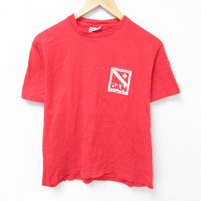 ヘインズ 80s 半袖Tシャツ DAN レッド M | 古着