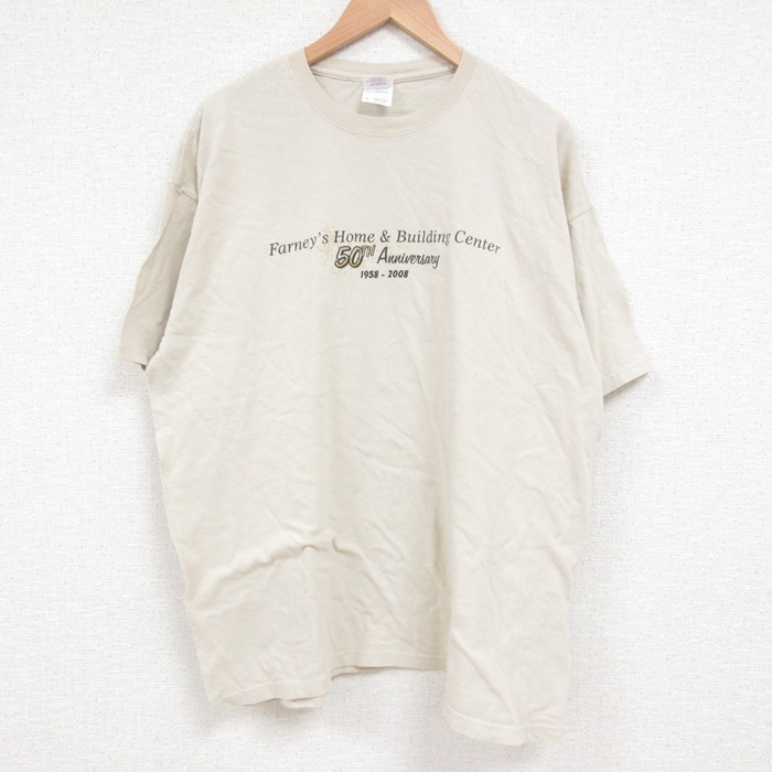 00s 半袖Tシャツ 50周年記念 ベージュ XL | 古着