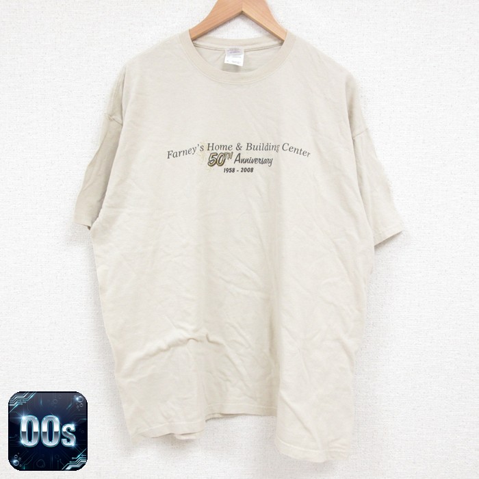 【50%OFF】00s 半袖Tシャツ 50周年記念 ベージュ XL | 古着