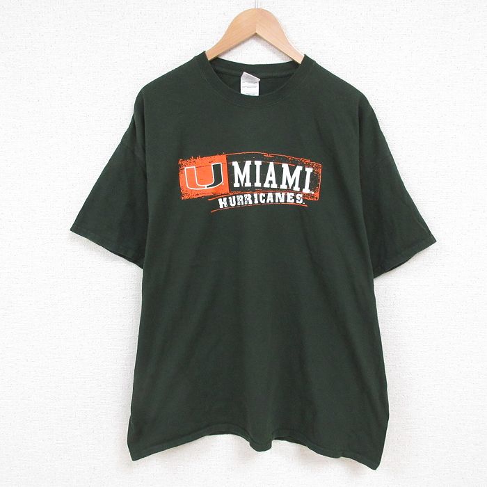 00s 半袖Tシャツ マイアミハリケーンズ グリーン XL | 古着