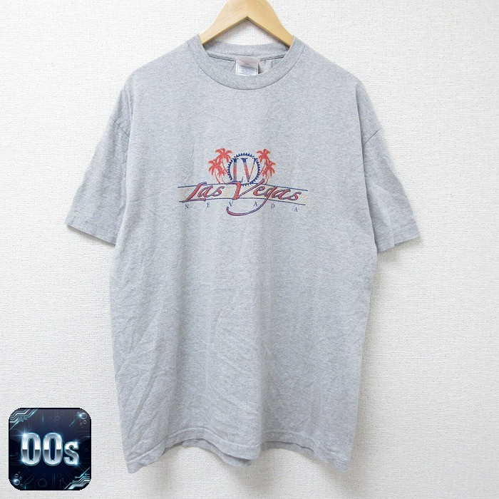 【50%OFF】00s 半袖Tシャツ ラスベガス グレー XL | 古着