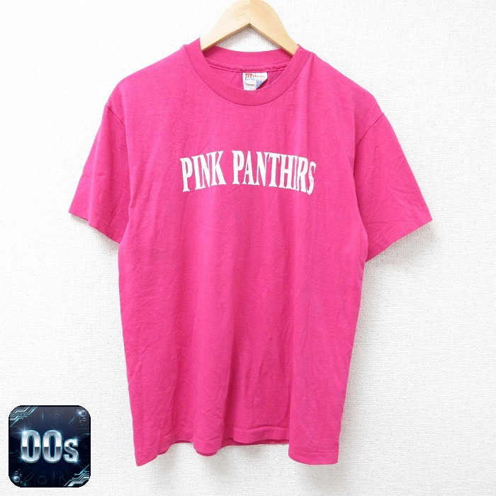 【50%OFF】ヘインズ 00s 半袖Tシャツ ピンクパンサーズ ピンク L | 古着