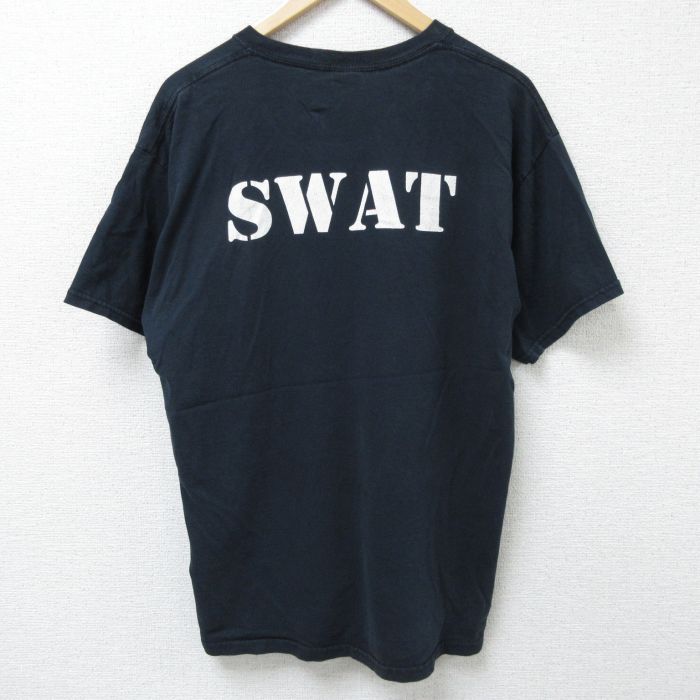 00s 半袖Tシャツ SWAT ブラック XL | 古着