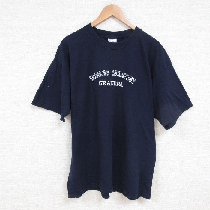 00s 半袖Tシャツ ネイビー XL | 古着
