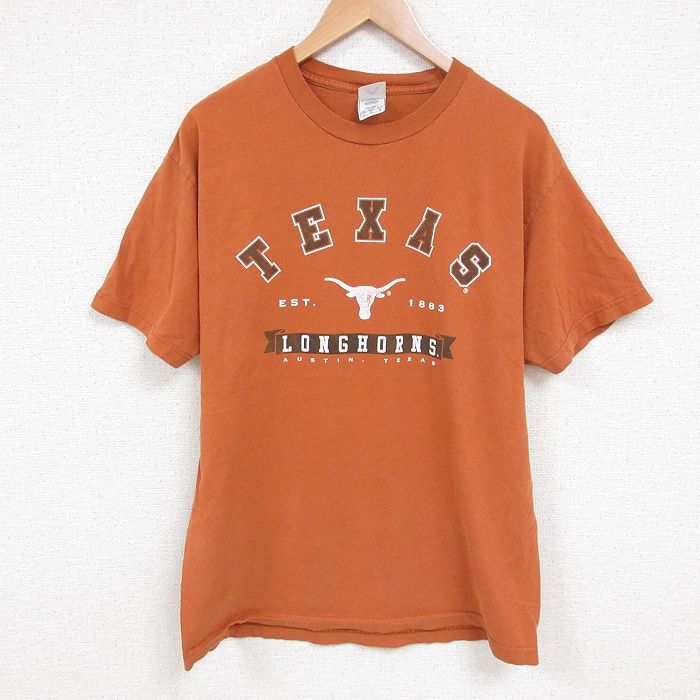 00s 半袖Tシャツ テキサス ブラウン L | 古着