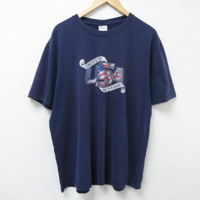 00s 半袖Tシャツ USA ネイビー XL | 古着