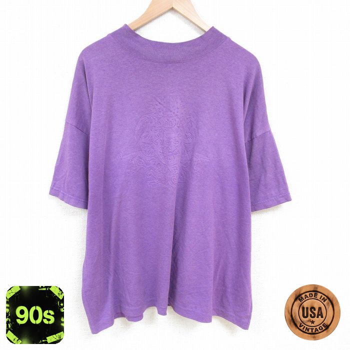 【50%OFF】90s 半袖Tシャツ MONARCH パープル XL | 古着