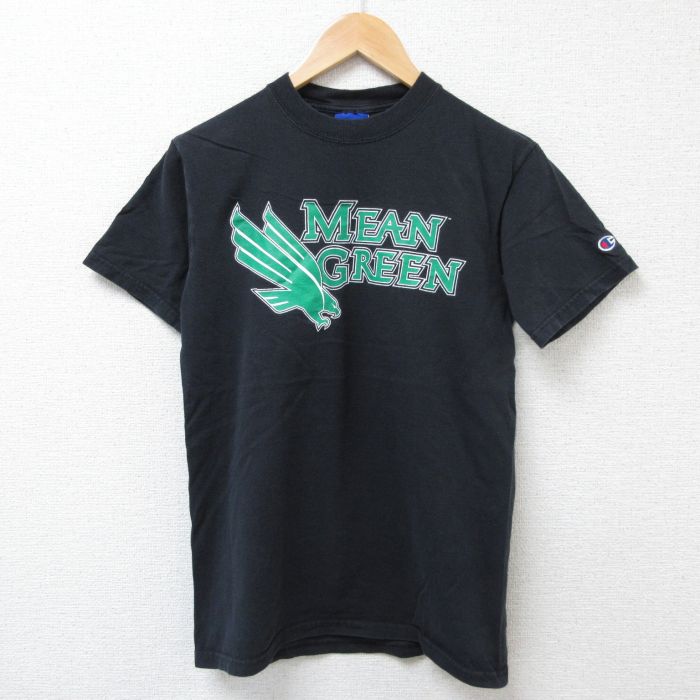 S★古着 チャンピオン champion 半袖 ビンテージ Tシャツ メンズ 00年代 00s MEAN クルーネック 黒 ブラック 25jun21 中古