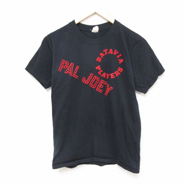 S★古着 スクリーンスターズ 半袖 ビンテージ Tシャツ メンズ 80年代 80s PAL クルーネック USA製 黒 ブラック 25jun23 中古