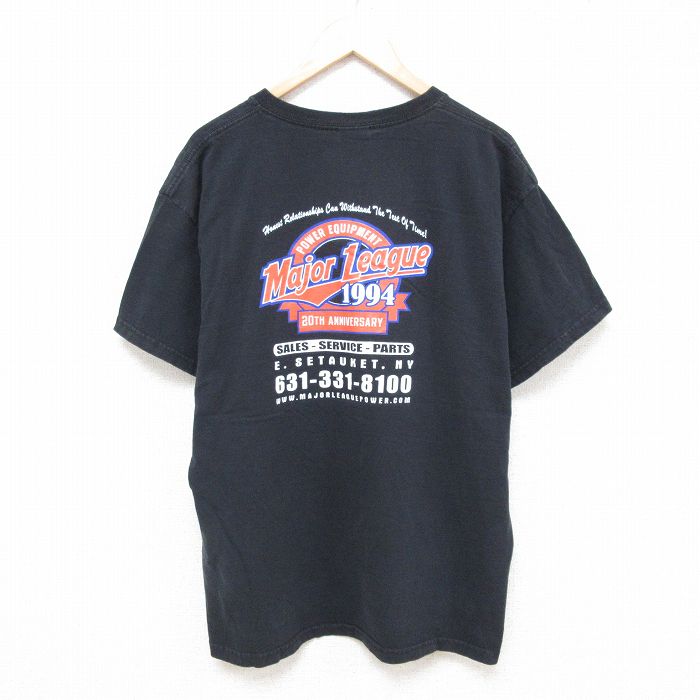 00s 半袖Tシャツ メジャーリーグ ブラック XL | 古着