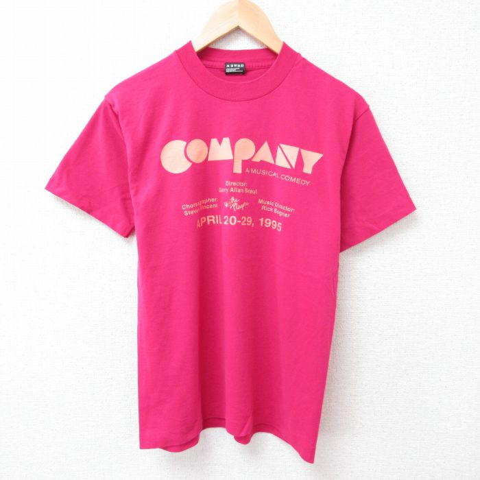 フルーツオブザルーム 90s 半袖Tシャツ ニュージカルコメディ ピンク M | 古着