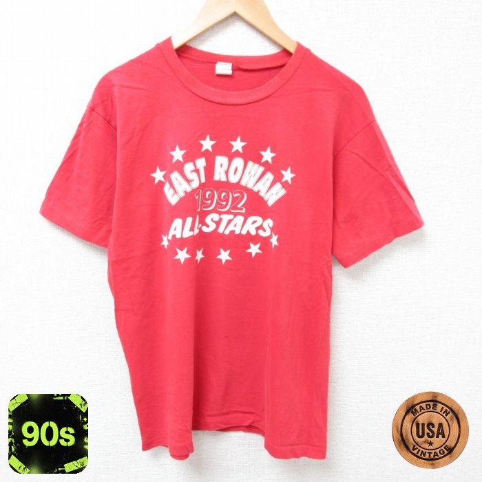 【50%OFF】オールスターズ 90s 半袖Tシャツ レッド L | 古着