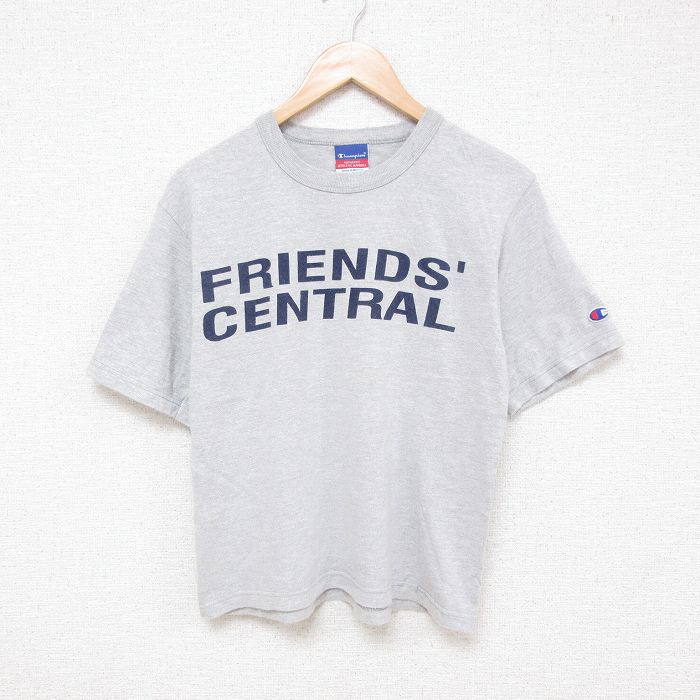 M★古着 チャンピオン champion 半袖 ビンテージ Tシャツ メンズ 00年代 00s セントラル クルーネック グレー 霜降り 25jun23 中古