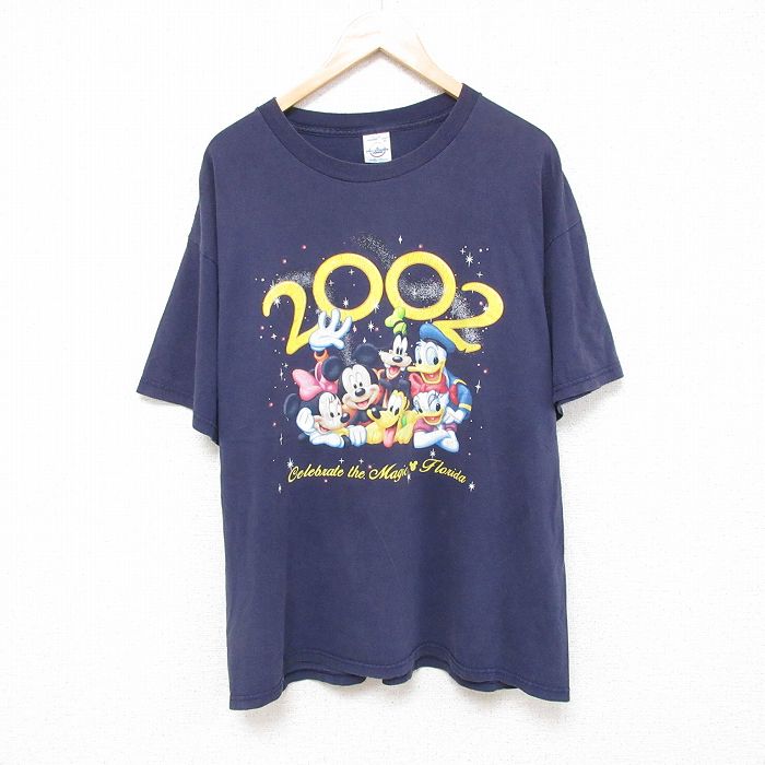 00s 半袖Tシャツ ディズニー ネイビー XL | 古着