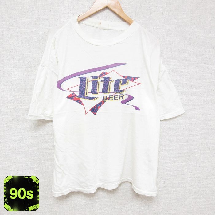 【50%OFF】90s 半袖Tシャツ ライトビール ホワイト XL | 古着