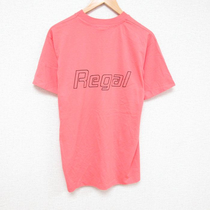 【20%OFF】L★古着 ヘインズ Hanes 半袖 ビンテージ Tシャツ メンズ Regal クルーネック USA製 濃ピンク 25jun23 中古
