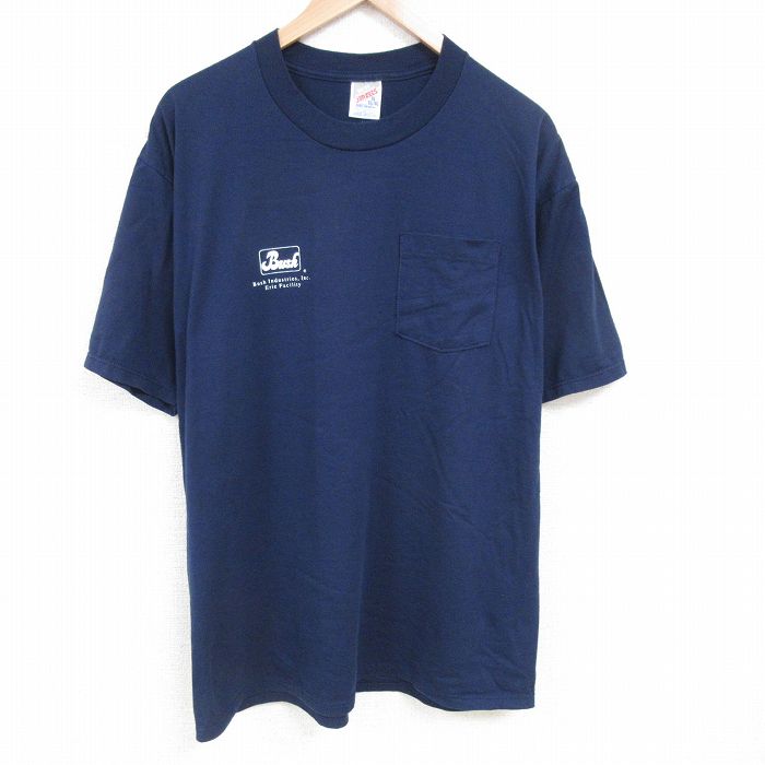 ジャージーズ 90s 半袖Tシャツ Bush ネイビー XL | 古着