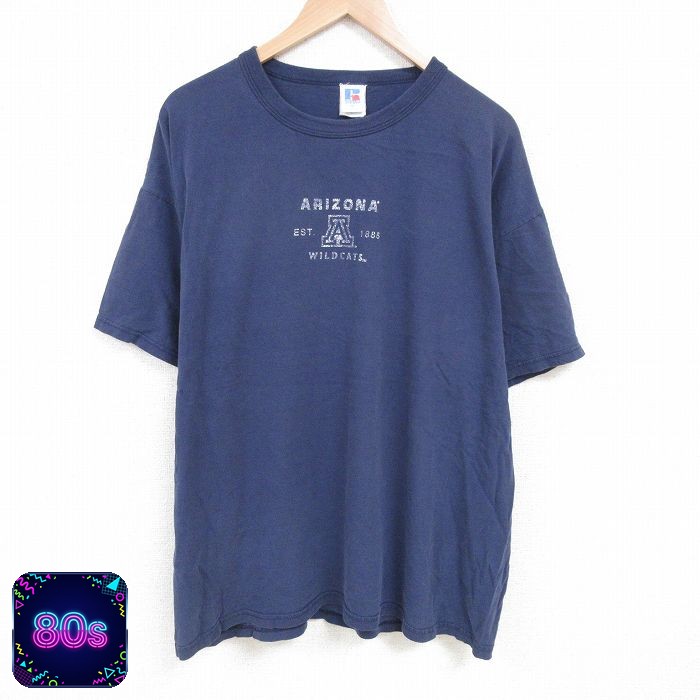 【50%OFF】ラッセル 80s 半袖Tシャツ アリゾナ ネイビー XL | 古着