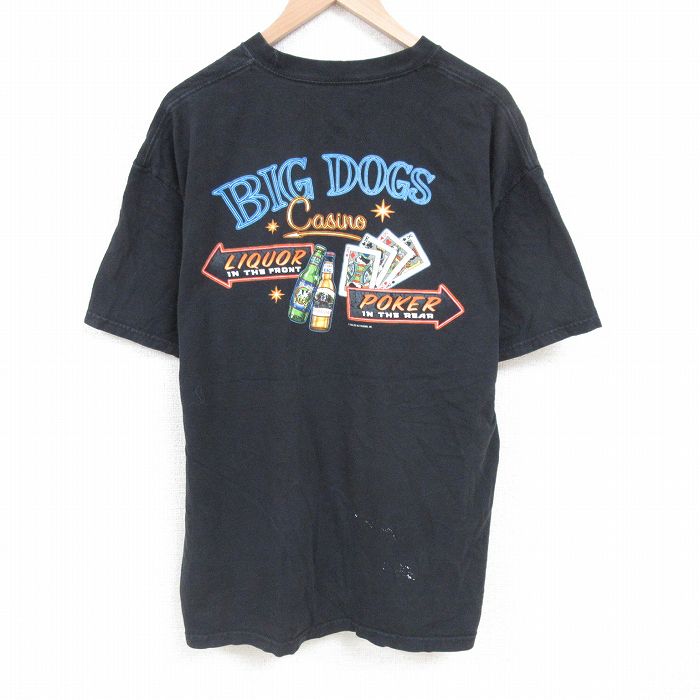 ビッグドッグス 00s 半袖Tシャツ カジノ ブラック XL | 古着