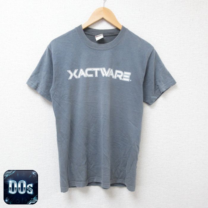 ヘインズ 00s 半袖Tシャツ XACTWARE グレー M | 古着