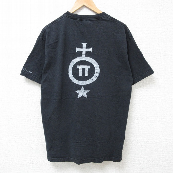 L★古着 半袖 ビンテージ Tシャツ メンズ 00年代 00s 11TH コットン クルーネック 黒 ブラック 25jul05 中古
