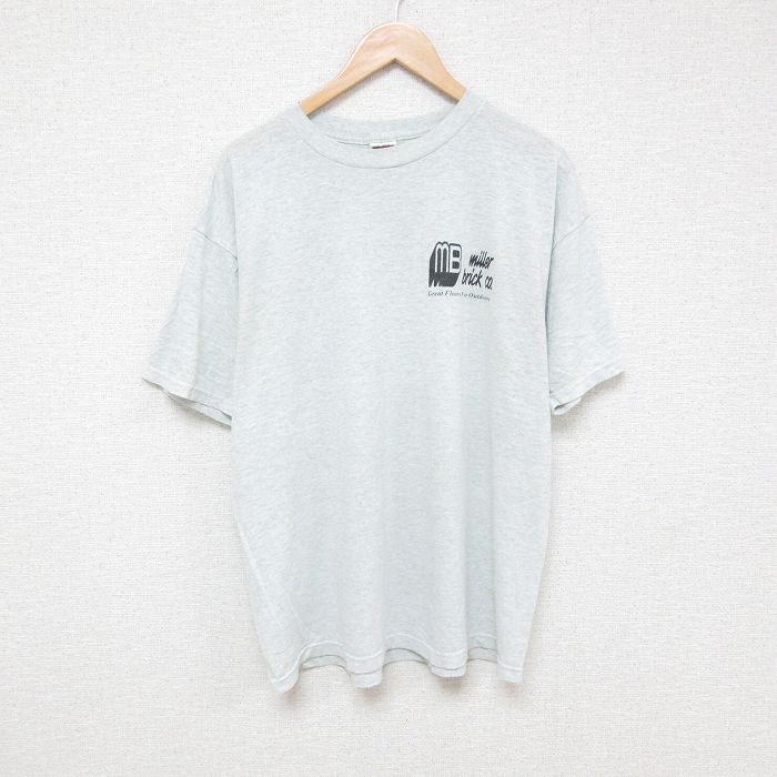 フルーツオブザルーム 00s 半袖Tシャツ 霜降り グレー XL | 古着
