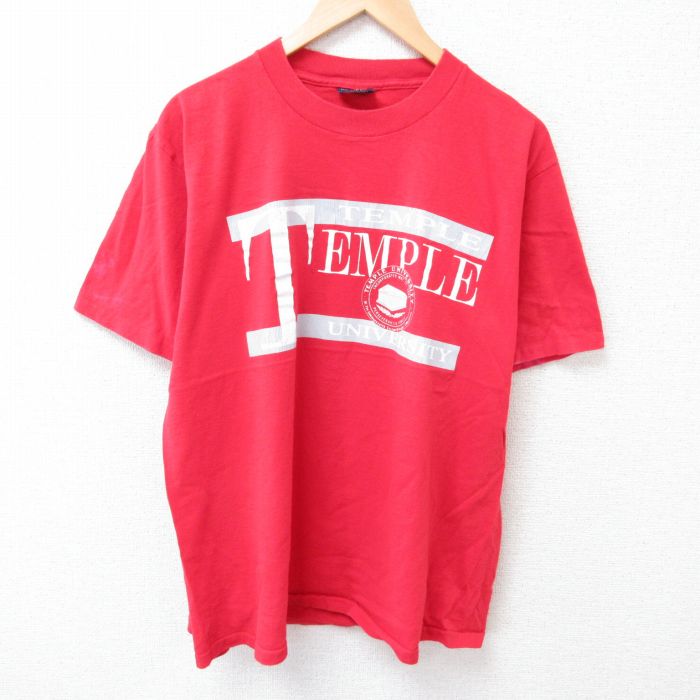 ジャンスポーツ 90s 半袖Tシャツ テンプレ レッド XL | 古着
