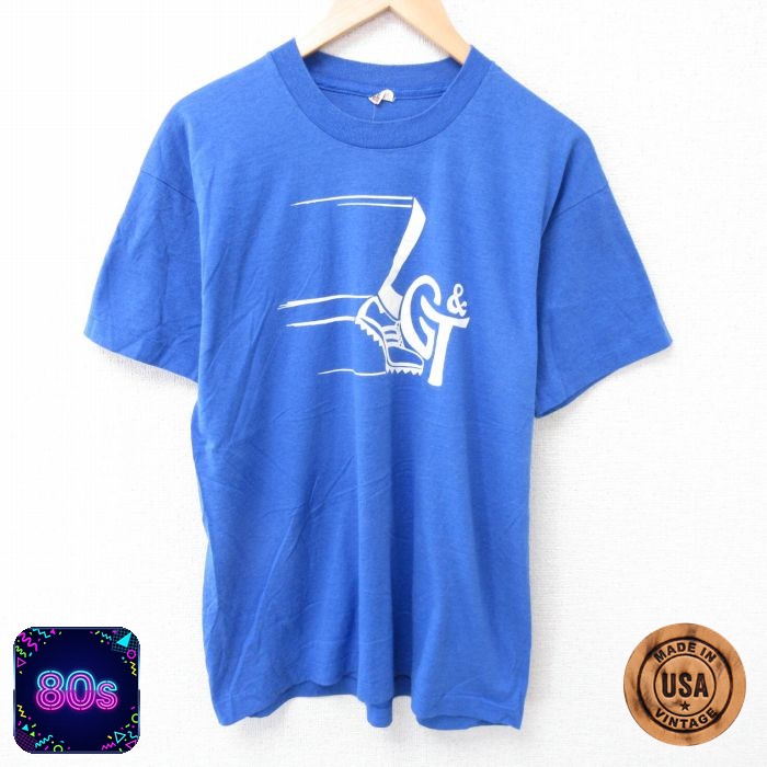 【50%OFF】スクリーンスターズ 80s 半袖Tシャツ ブルー L | 古着