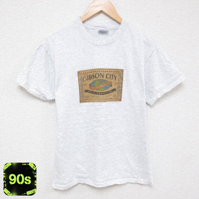 【50%OFF】ヘインズ 90s 半袖Tシャツ イリノイ グレー M | 古着