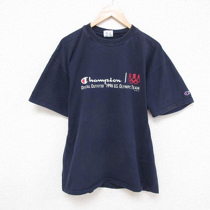 【50%OFF】チャンピオン 00s 半袖Tシャツ USAオリンピックチーム ネイビー XL | 古着
