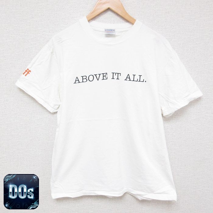 【50%OFF】ヘインズ 00s 半袖Tシャツ ABOVE ホワイト L | 古着
