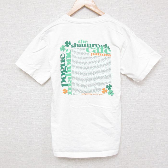 M★古着 半袖 ビンテージ Tシャツ メンズ 90年代 90s シャムロック コットン クルーネック USA製 白 ホワイト 25jul01 中古