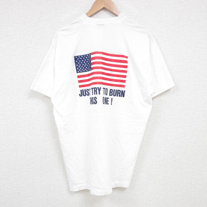 スクリーンスターズ 80s 半袖Tシャツ 星条旗 ホワイト XL | 古着
