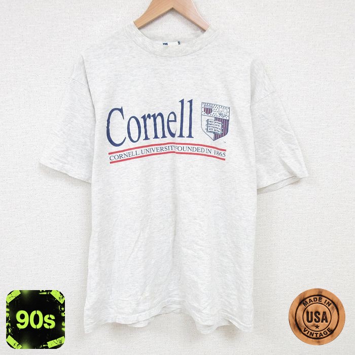 【50%OFF】Cornell 90s 半袖Tシャツ グレー XL | 古着